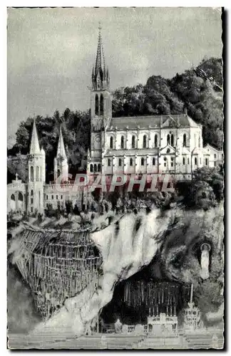 Cartes postales Lourdes La Grotte et le Basillque
