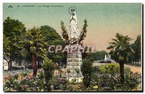 Cartes postales Lourdes La Vierge Couronnee