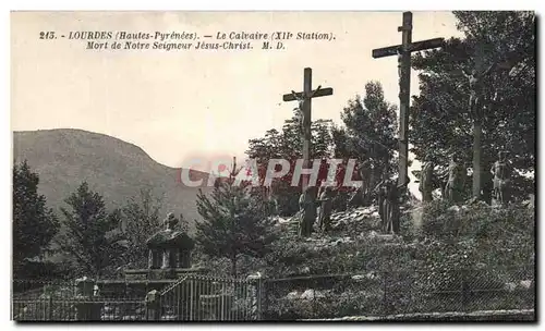 Cartes postales Lourdes Le Calvaire Mort de Notre Seigneur Jesus Christ