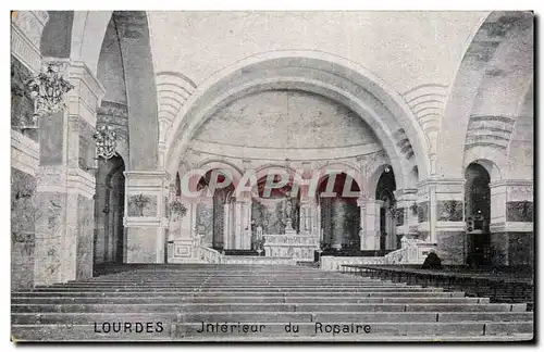 Cartes postales Lourdes Interieur du Rosaire