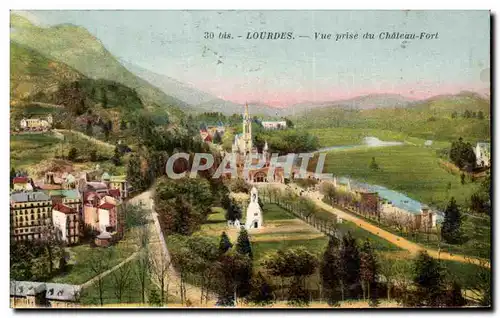 Cartes postales Lourdes Vue prise du Chateau Fort