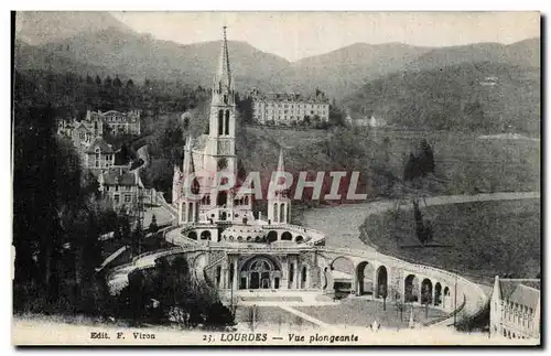 Cartes postales Lourdes Vue plongeante