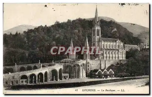 Cartes postales Lourdes La Basllique