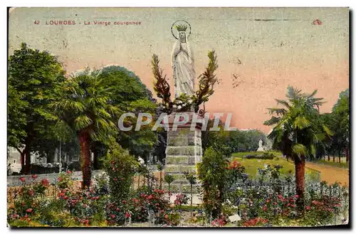 Cartes postales Lourdes La Vierge Couronnee