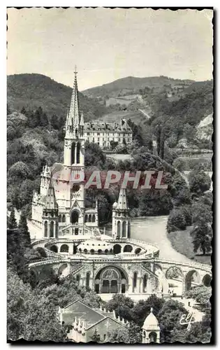 Cartes postales Lourdes Vue Plongeante sur la Basilique