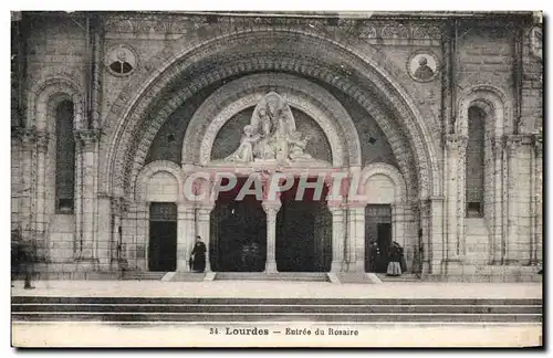 Cartes postales Lourdes Entree du Rosaire