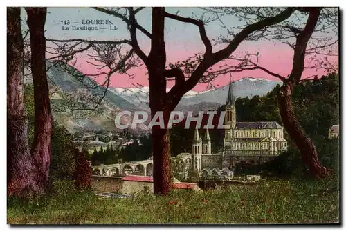 Cartes postales Lourdes La Basilique