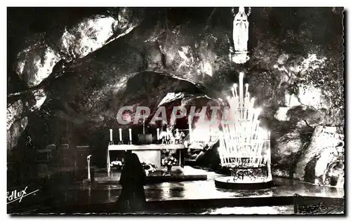 Cartes postales Lourdes La Grotte Miraculeuse de Nuit