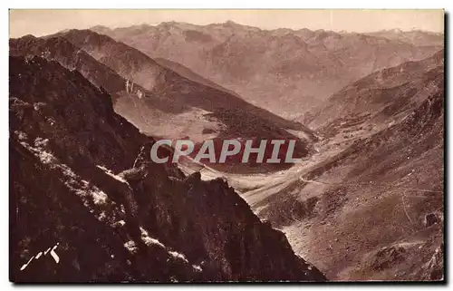 Ansichtskarte AK Route De bareges Au Tourmalet Et Au Pic Du Midi En descendant du Tournalet vers Bareges et Luz