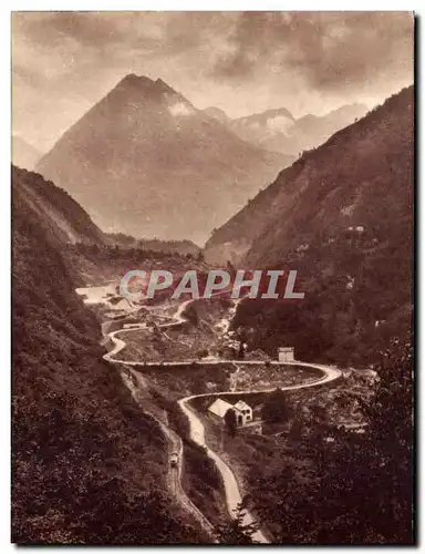 Cartes postales Cauterets Route de Pierrefitte a Cauterets Le Limacon