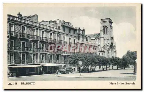 Ansichtskarte AK Biarritz Place Sainte Eugenie