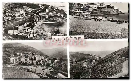 Cartes postales Cerbere Vue Generale de la Ville et la plage Route de Banyuls Un joli Coin