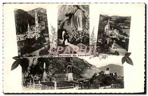 Ansichtskarte AK Lourdes La Basilique La Grotte et Apparition