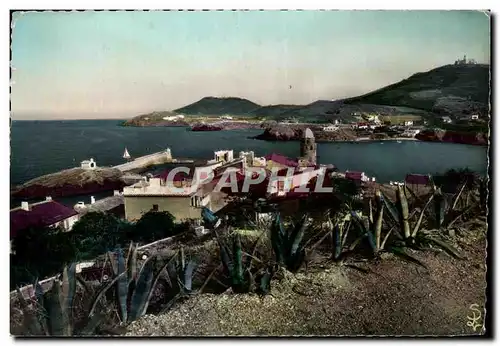 Moderne Karte Collioure Vue Generale