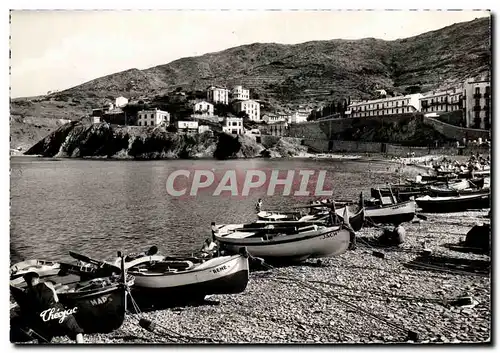 Moderne Karte Cerbere La Plage Bateaux