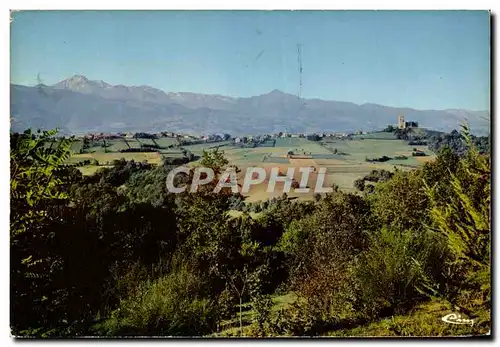 Cartes postales moderne Capvern Les Bains Chaine des Pyrenees Chateau de Mauvezin vus du Laca