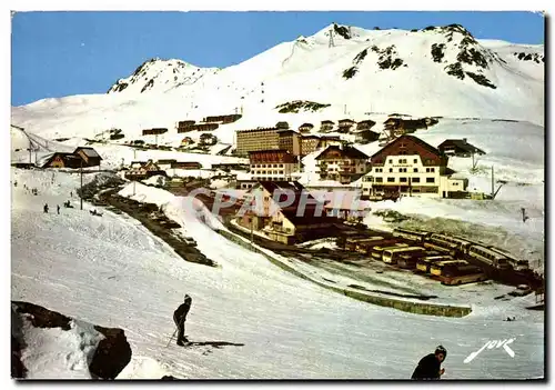 Cartes postales moderne La Mongie Tourmalet Vue d&#39ensemble et telefetique du Tooute