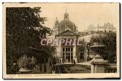 Cartes postales Wiesbaden Kochbrunnenanlage