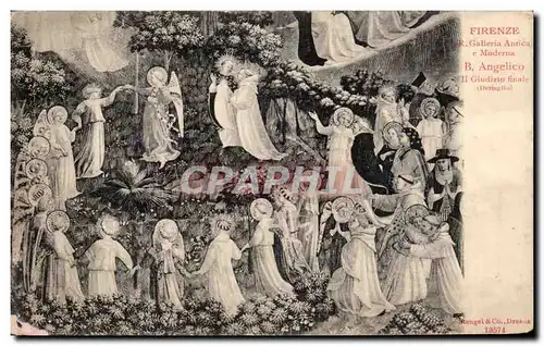 Cartes postales Firenze Galleria Antica Moderna Angelico Giudizio finale