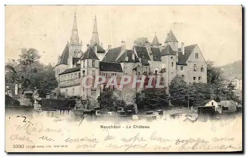 Cartes postales Neuchatel Le chateau