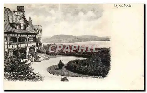 Cartes postales Lenox Mass Mahkeenac Lake and shadow Brook Inn