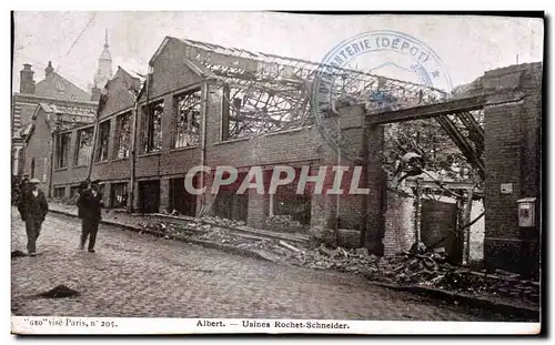 Cartes postales Paris Albert Usines Rochers Schneider Militaria