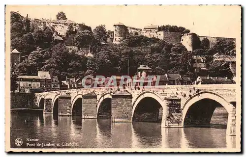 Cartes postales Namur Pont de Jambes et Citadelle