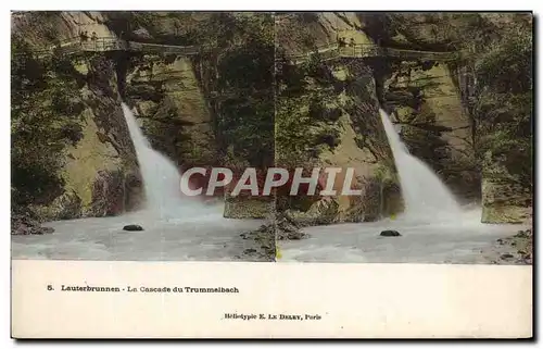 Ansichtskarte AK Lauterbrunnen La cascade du Trummelbach