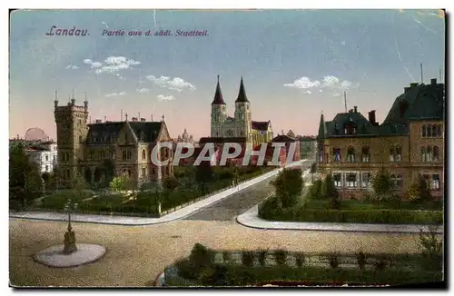 Cartes postales Landau Partie aus sudl Stadtteil