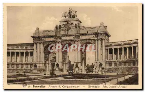 Cartes postales Bruxelles Arcades du Cinquantenaire