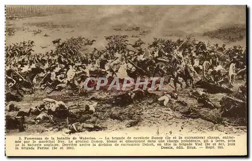 Cartes postales Panorama de la Bataille de Waterloo Cartes postales Panorama de la Bataille de Waterloo Napoleon 1er Militar