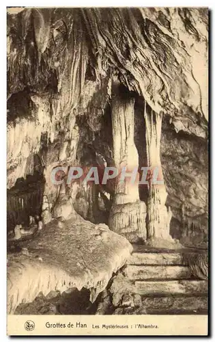 Cartes postales Grottes de Han Les Mysterieuses L&#39Alhambra