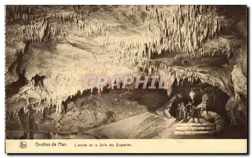 Cartes postales Grottes de Han L&#39Entree de la Salle des Draperies