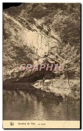 Cartes postales Grottes de Han Le Sortie