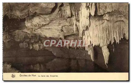 Cartes postales Grottes de Han Le Salle des Draperies