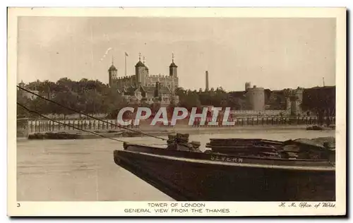 Cartes postales Tower of London Thames