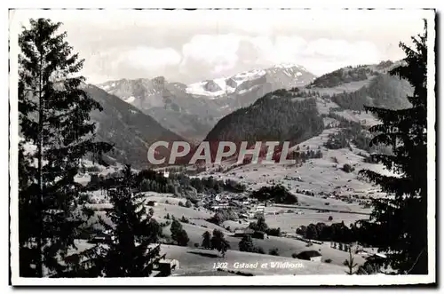 Cartes postales Gstaad et Wlldhorn