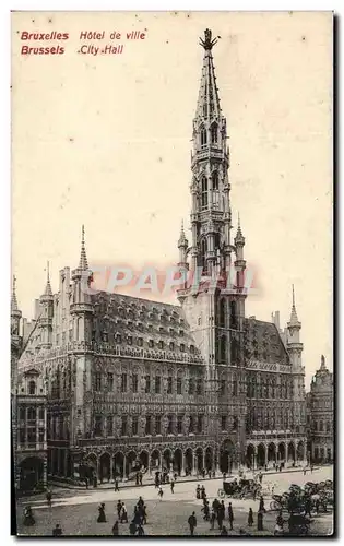 Cartes postales Bruxelles Hotel de Ville