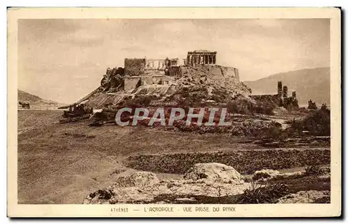 Cartes postales Athens L&#39Acropole vue Prise du Pnyx Grece
