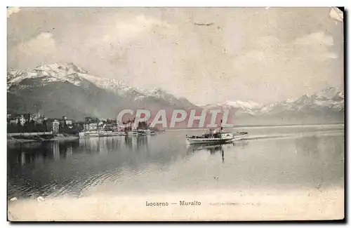 Cartes postales Locarno Muralto Bateau