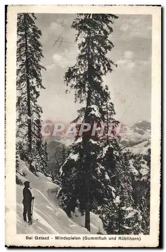 Cartes postales Bei Gastaad Windspielen Gummfluh und Rublihorn