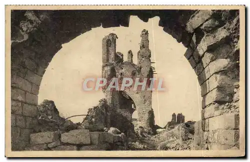 Cartes postales Ruines d'Ypres