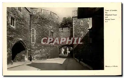 Cartes postales Tower of London The Wakefield Tower and Bloody Tower