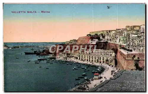 Cartes postales Valletta Malta Marina