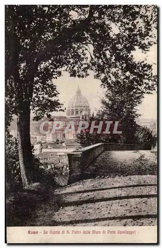 Cartes postales Roma La Cupola Di Pictro Dalle Mura Di Poria Cavalleggeri