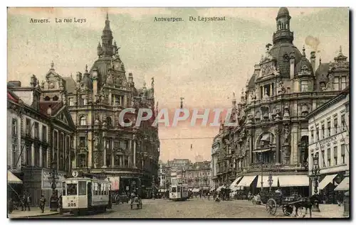 Cartes postales Anvers La Rue Leys Antwerpen De Leysstraat