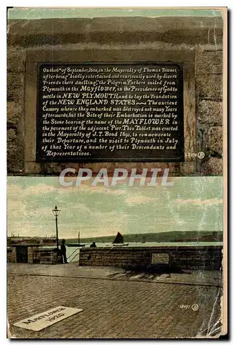 Cartes postales May Flower New Plymouth New England States