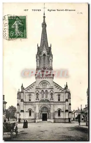 Ansichtskarte AK Tours Eglise Saint Etienne