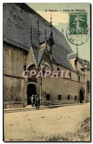 Ansichtskarte AK Beaune Porte de l&#39Hopital (carte toilee)