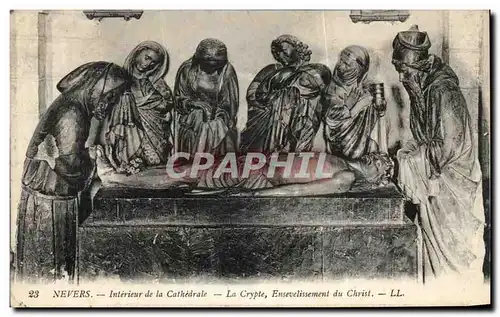 Cartes postales Nevers Interieur de la Cathedrale La Crypte Ensevelissement